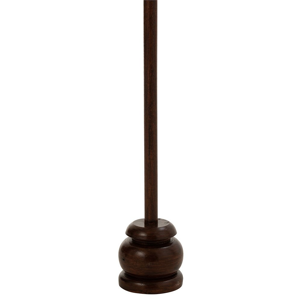 Parasol + pied floches/coquillages beige bois marron fonce s