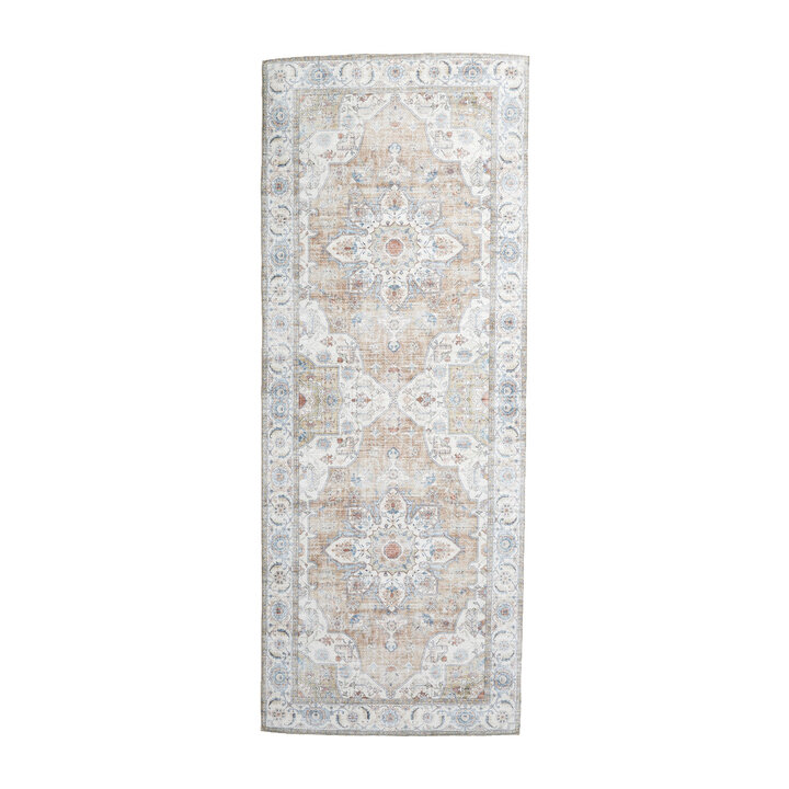 Wasbare loper - Domingo Mandala Beige