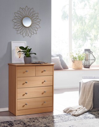 Kommode 60 x 70 x 35 cm Buche-Dekor