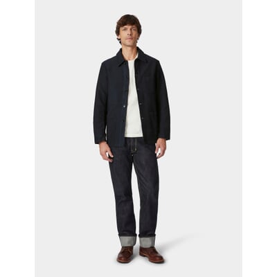 Herrenjacke Moleskin, Nachtblau
