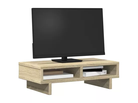 Support de moniteur chêne sonoma 50x27x15 cm bois d'ingénierie
