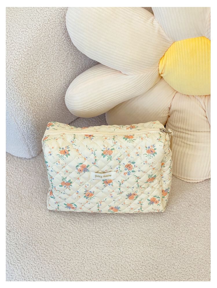 TangTangBags - Bloemen make-up tas / etui / etui / toilettas / set