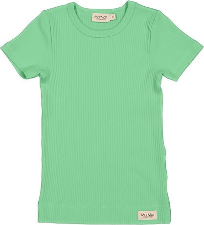 MarMar T-Shirt - Rib - Modal - Plain - Cale Green