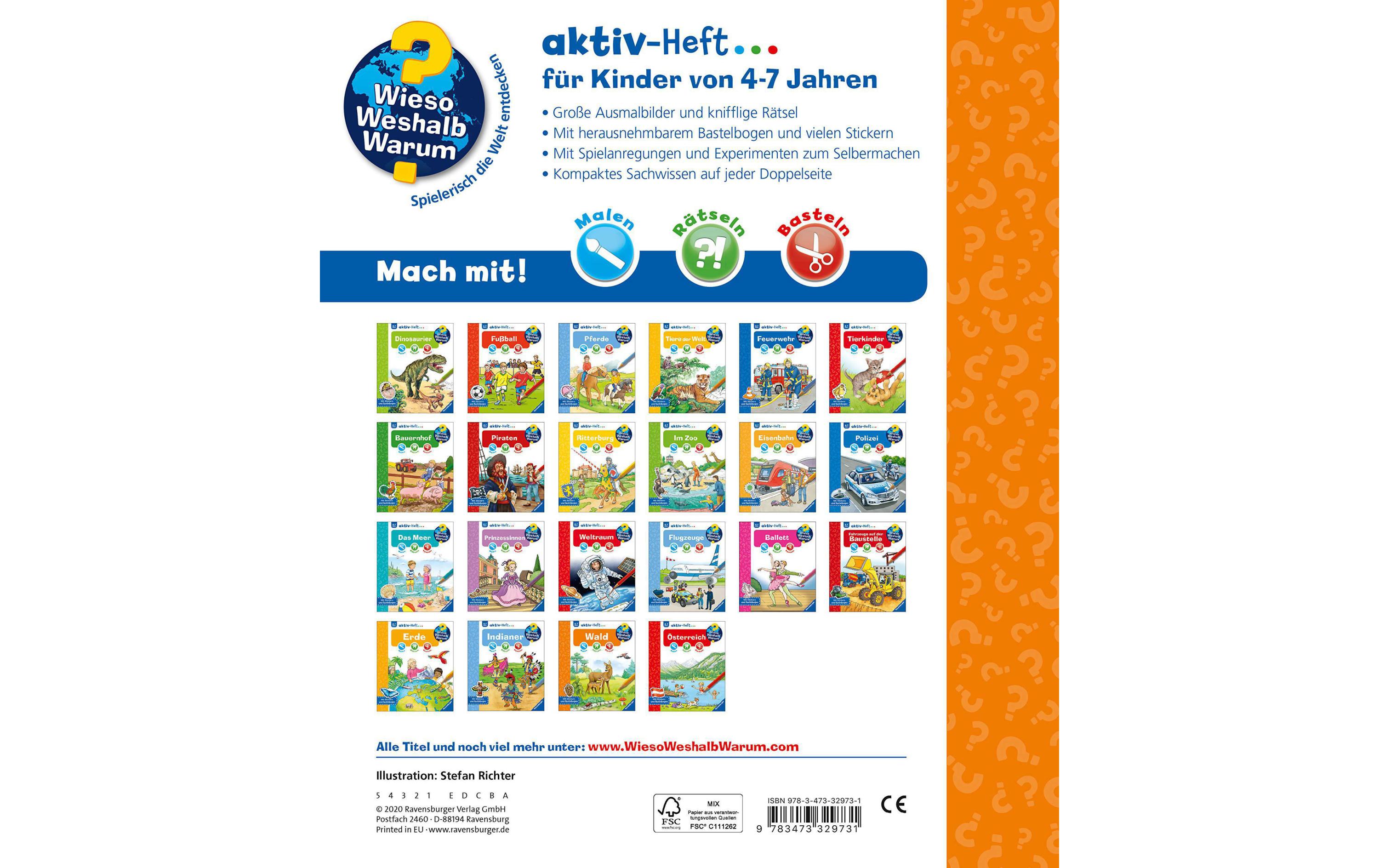Kinder-Sachbuch WWW aktiv-Heft WaldKompaktes Sachwissen für Tier- und Naturfreunde