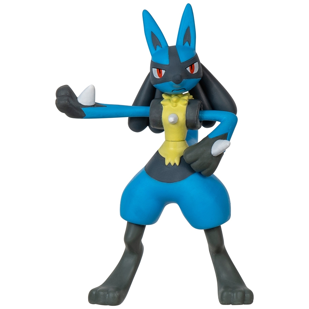 Pokémon-Kampffiguren-3er-Pack – Omanyte, Pikachu, Lucario