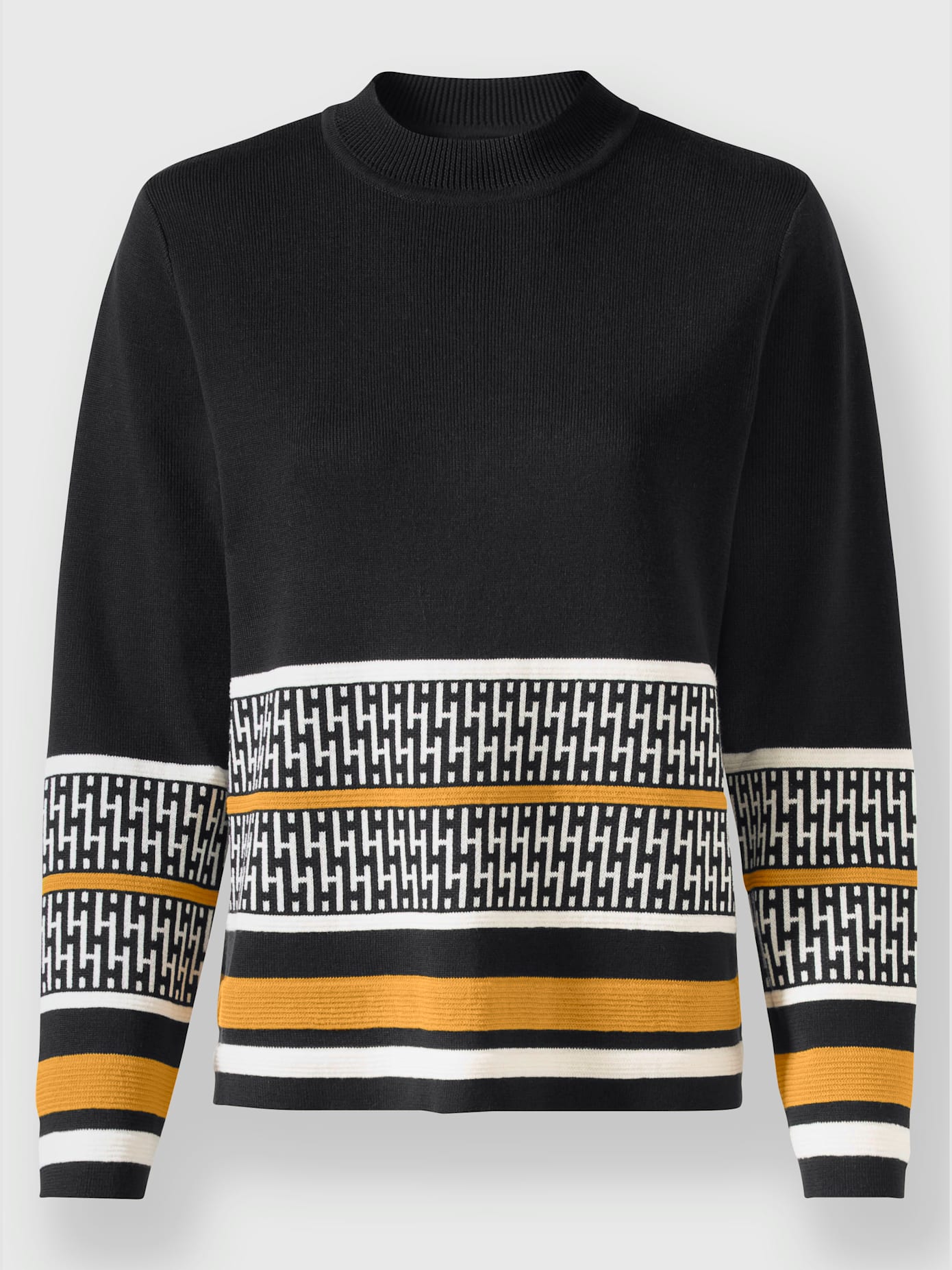 Pull jacquard tricot jacquard élégant