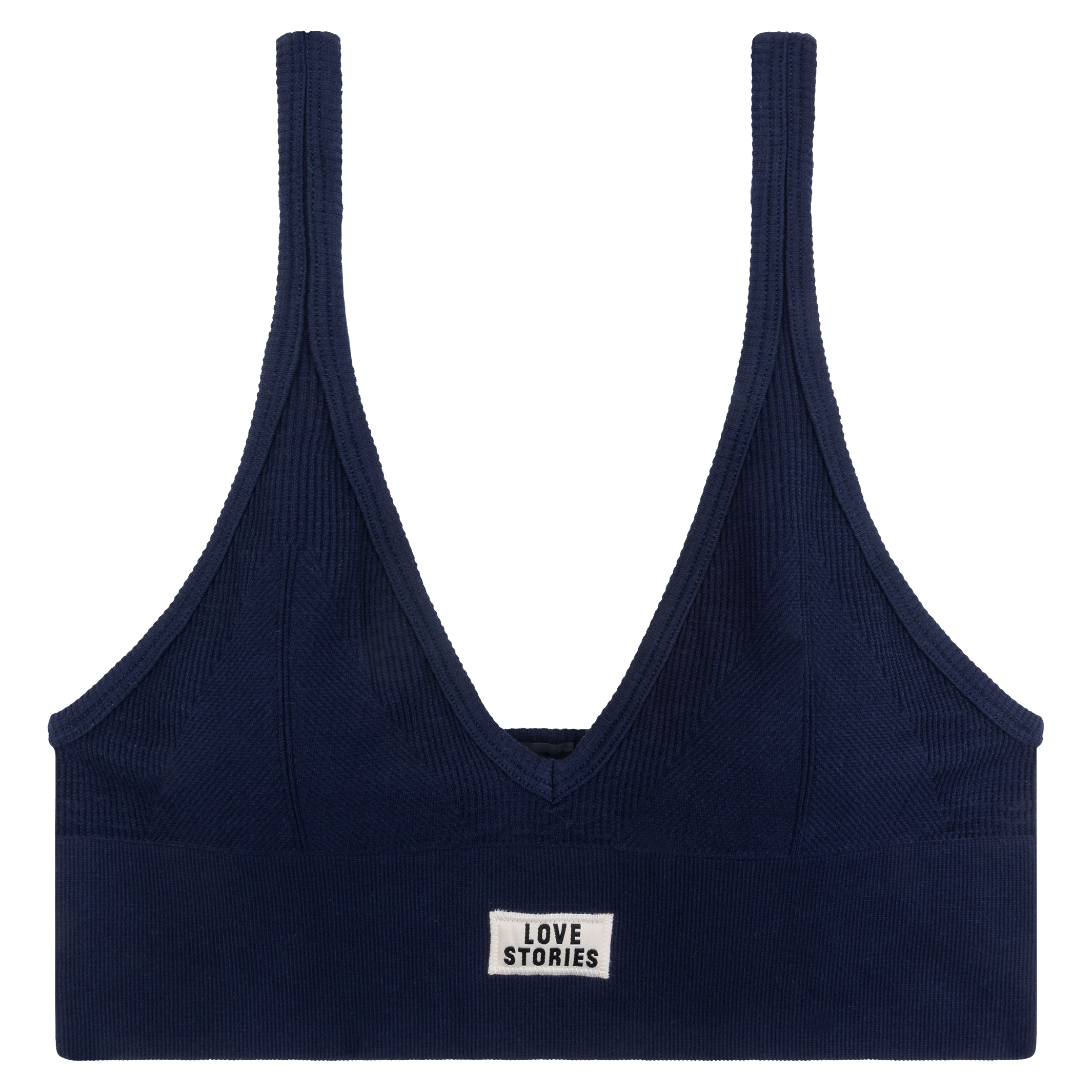 POSEY - Brassière en coton mélangé | Bleu