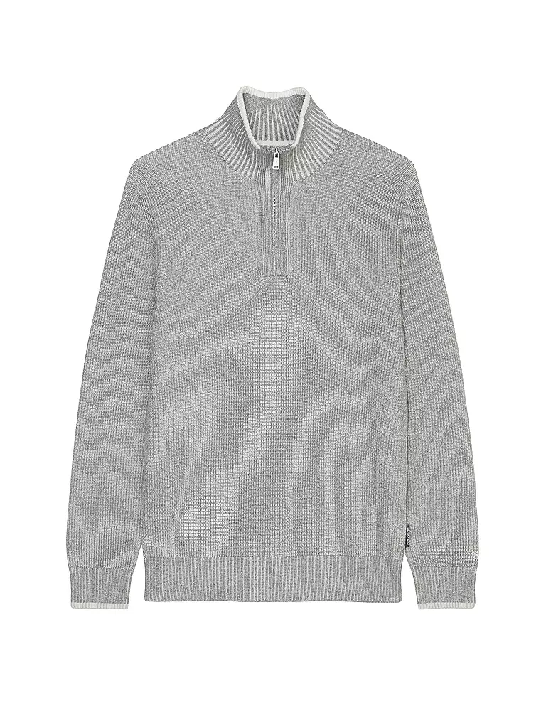 MARC O'POLO Troyer Pullover grau