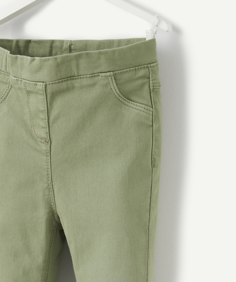 PANTALON TREGGING VERT BÉBÉ FILLE