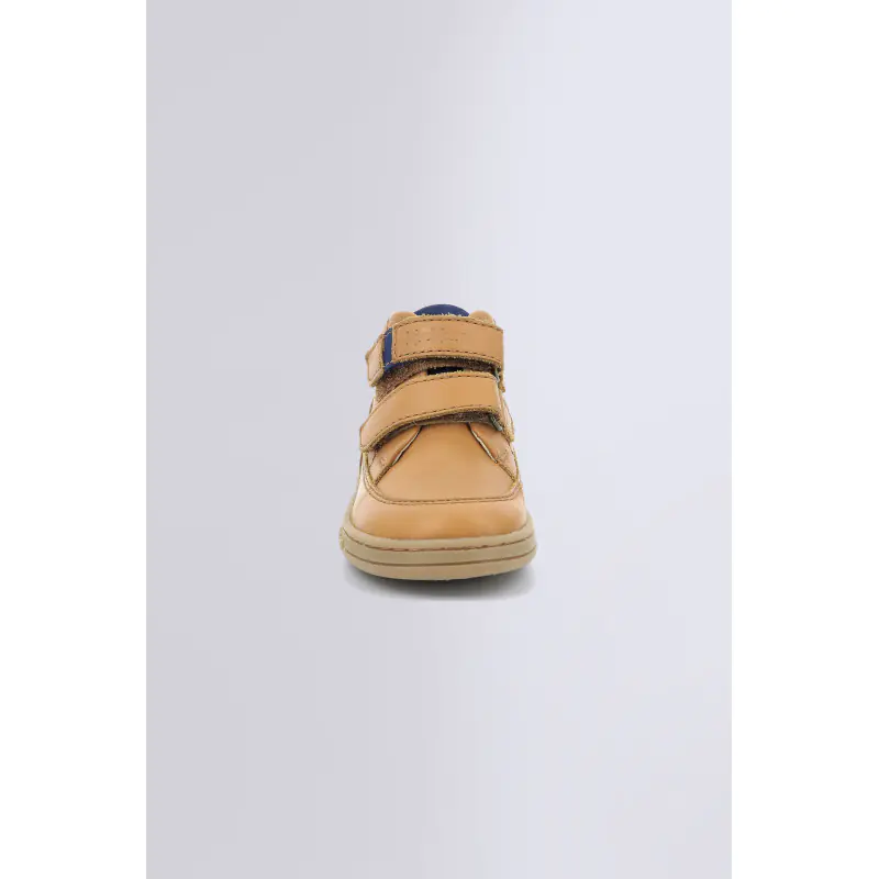 TRACTOK CAMEL SNEAKERS HAUTES Cuir Garçon