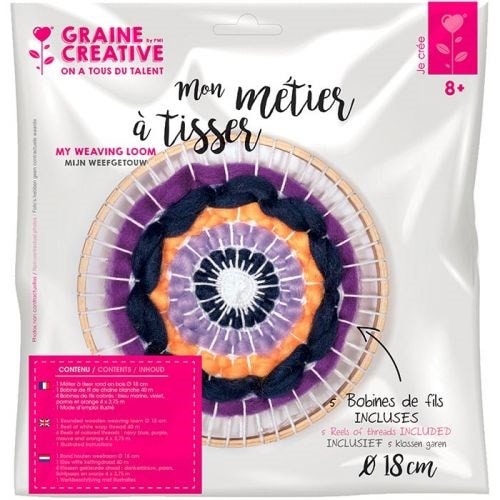 Coffret mon métier à tisser ø 18 cm