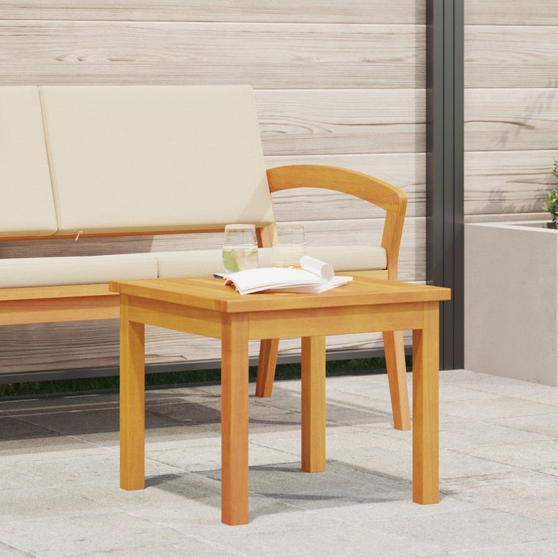 vidaXL - Bijzettafel - Bruin - Massief Acaciahout - 45x45x38 cm