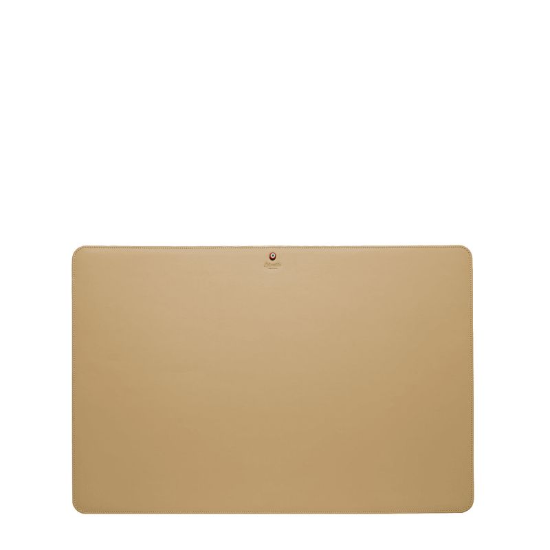 Sous-main Pierre en cuir Lisse 60 cm Flocon Blanc