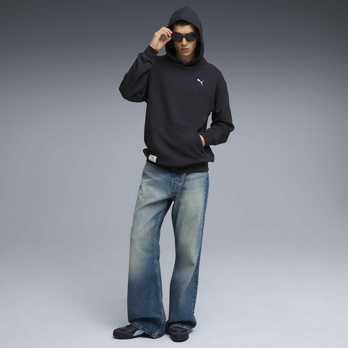 PUMA<br>Moletom com capuz de tecido duplo