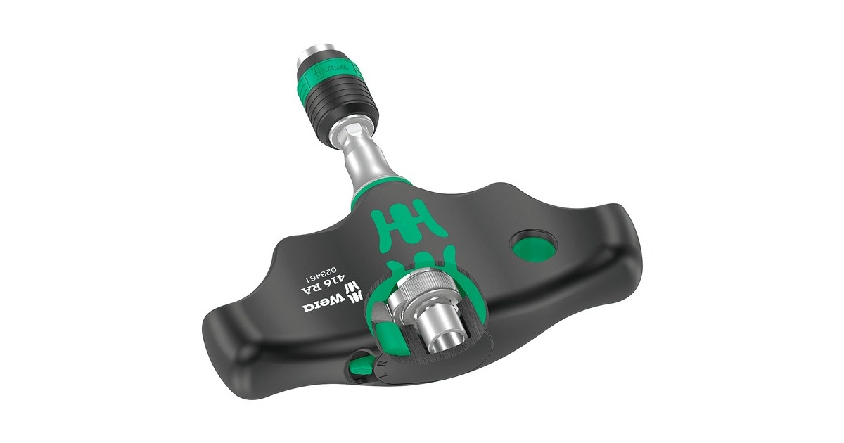 WeraKraftform Kompakt 400 RA SHK Set 1 bitset  (Zwart/groen, 19‑delig)
