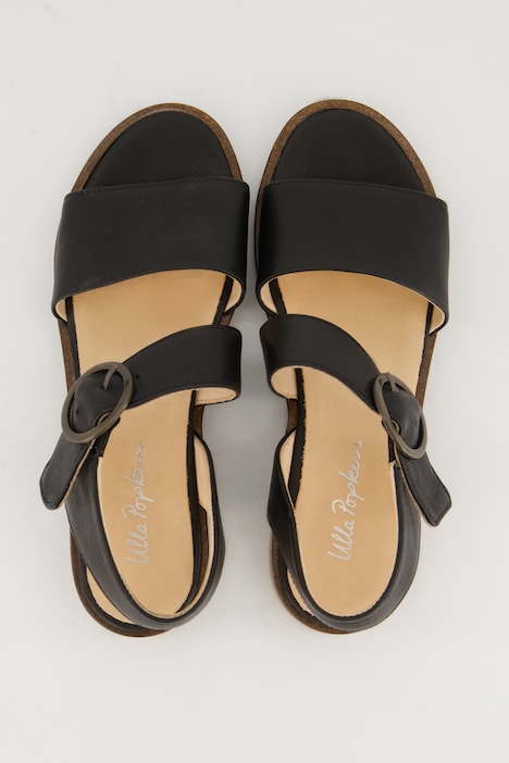 Leder-Sandaletten, Schnallen, Weite H