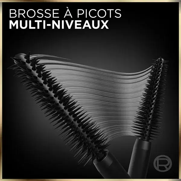 Máscara para cílios L'Oréal Paris Panorama Volume Million Lashes, preta, 10,5ml
