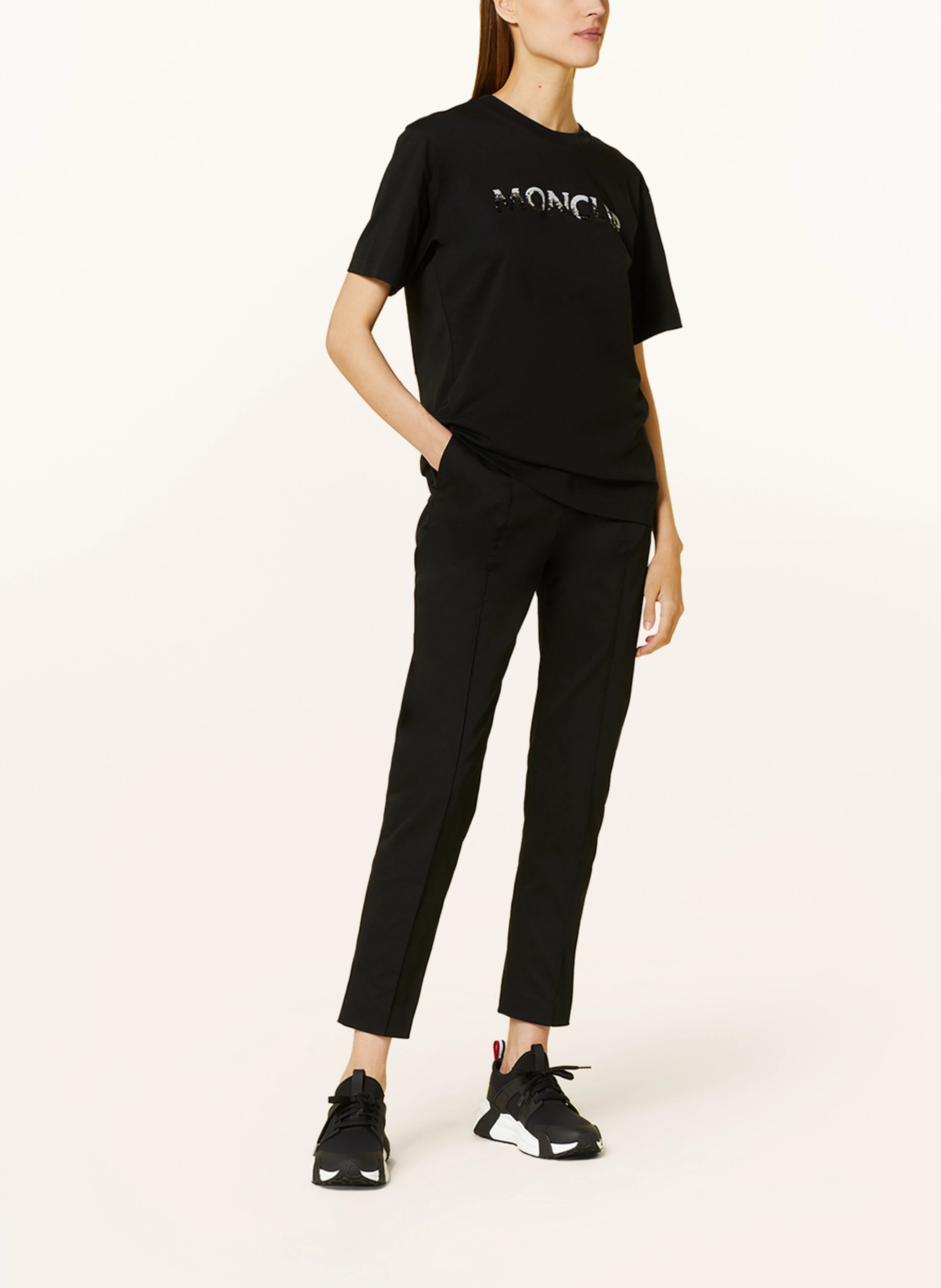 MONCLER T-Shirt mit Pailletten