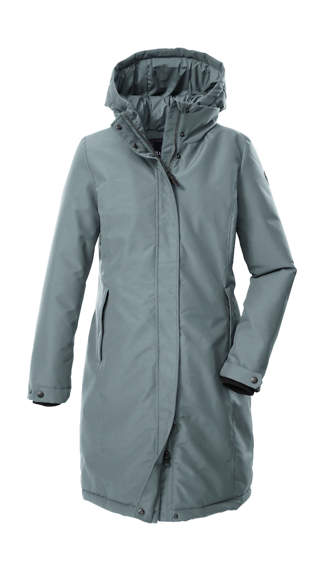 G.I.G.A. DX by killtec Funktionsmantel »GW 80 WMN CT«, Wind- und wasserdichter Damenmantel mit Kapuze und 2-Wege-Zipper