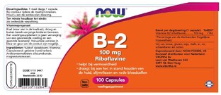 NOW B-2 100mg Capsules 100ST