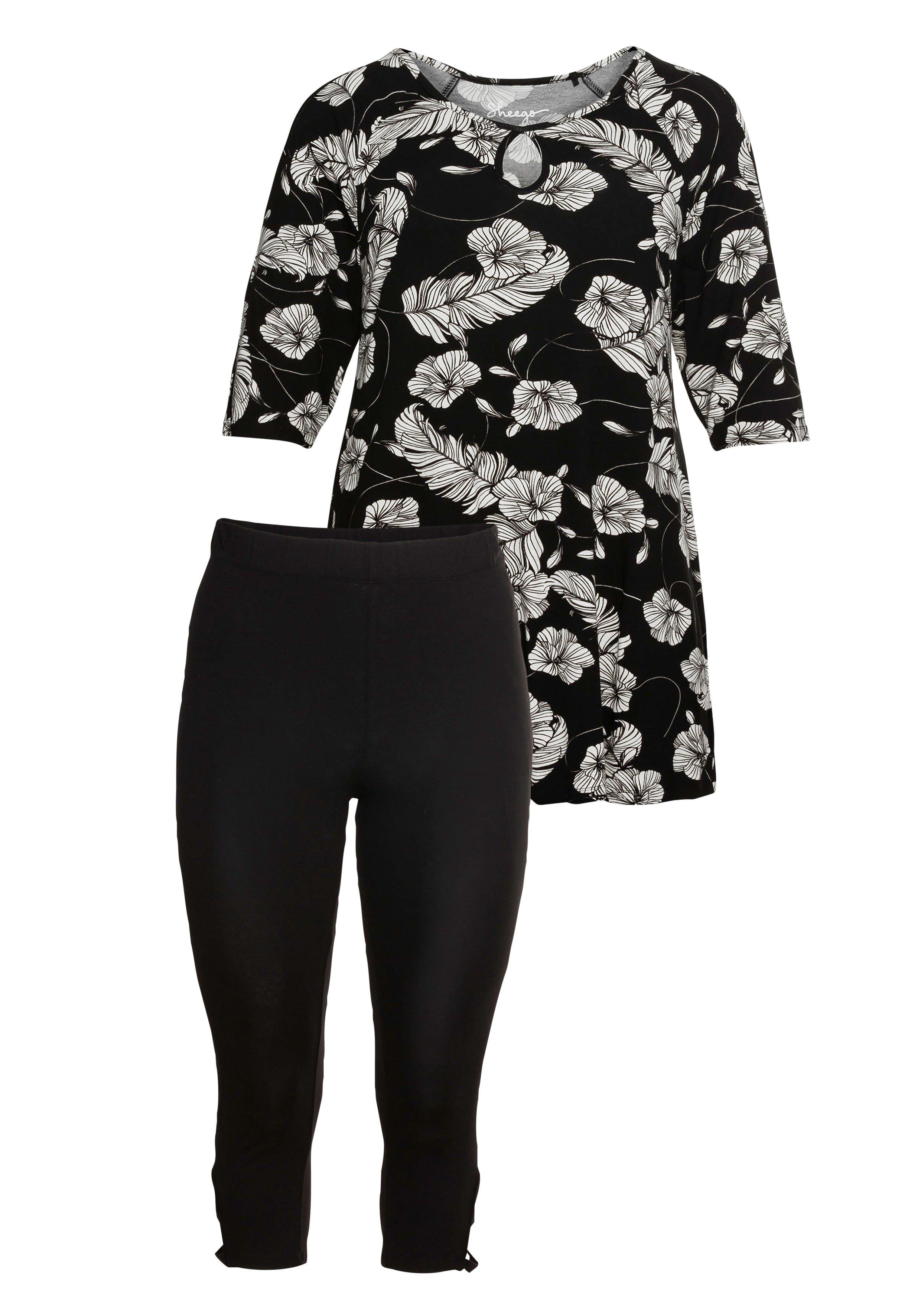 Set aus Longshirt und Caprileggings
