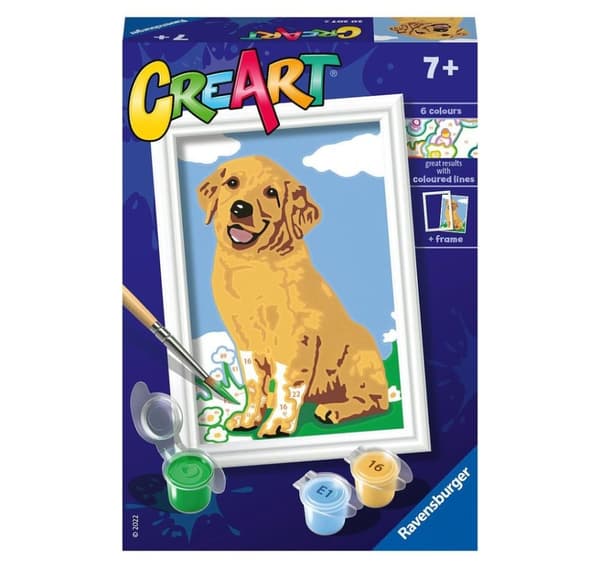 Ravensburger Paint By Number Friendly Retriever