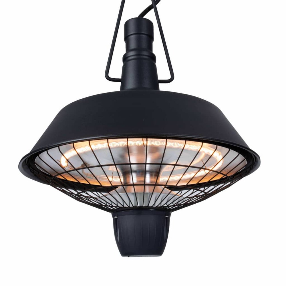 Chauffage suspendu indus 2100 w halogène noir rsh16