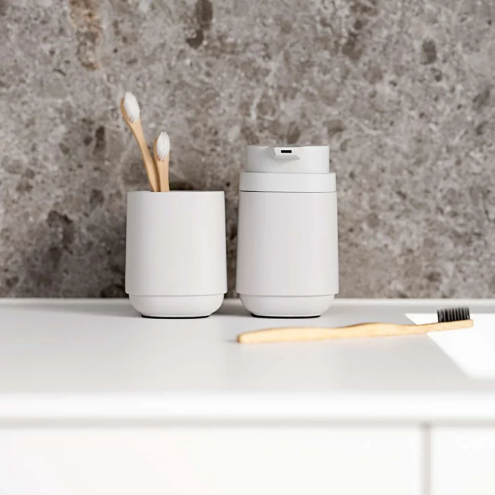 Zone Denmark - Time Zahnputzbecher, soft grey