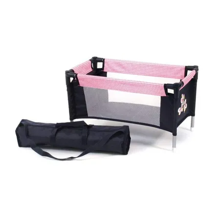 Bayer Chic Puppen Reisebett, Pink Checker