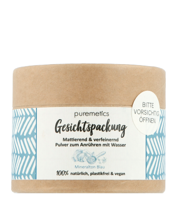 puremetics Gesichtspflege Gesichtspackung Mineralton Blau 60g