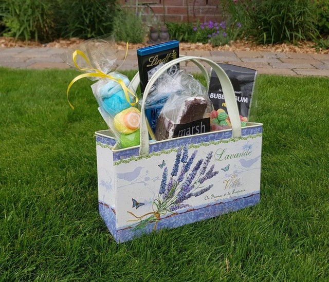 Ambiente Haus Übertopf »Lavendel - Tasche aus Metall«