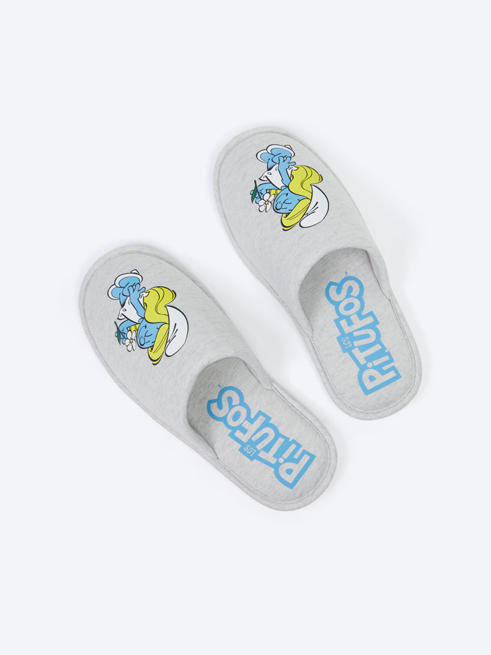 Pantufas Smurfs IMPS - Cinza