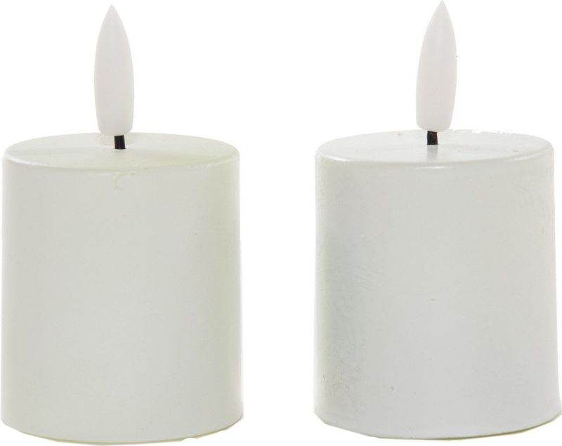 Led - Waxinelicht - Wit - 3D Vlam - 2 Stuks
