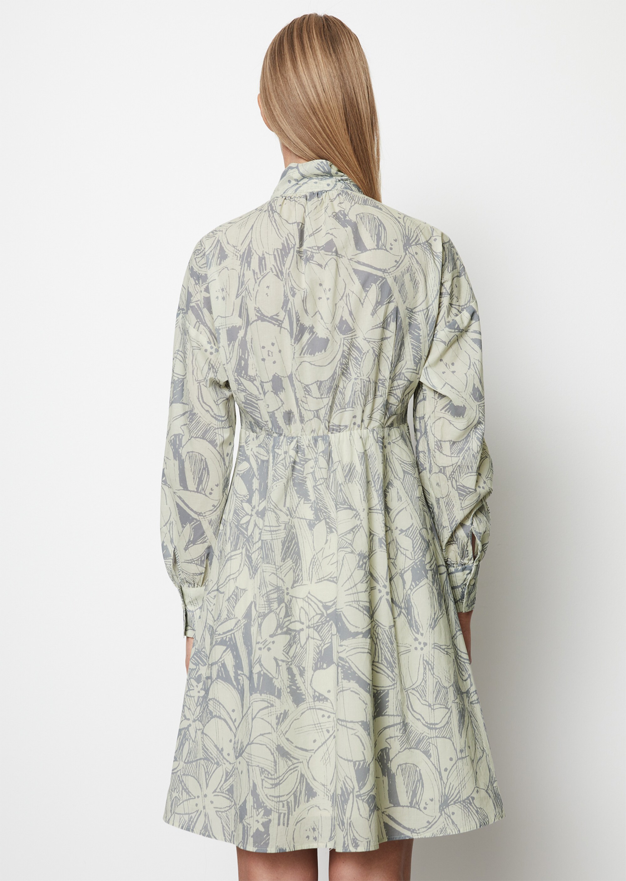 Print-Kleid A-Shape aus reiner Baumwolle