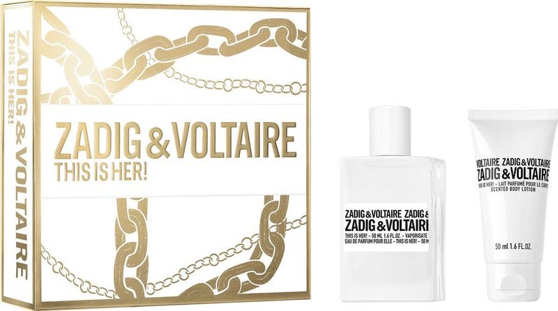 Zadig & Voltaire - This Is Her! - Giftset - 50ml Eau de Parfum en 50ml Body Lotion