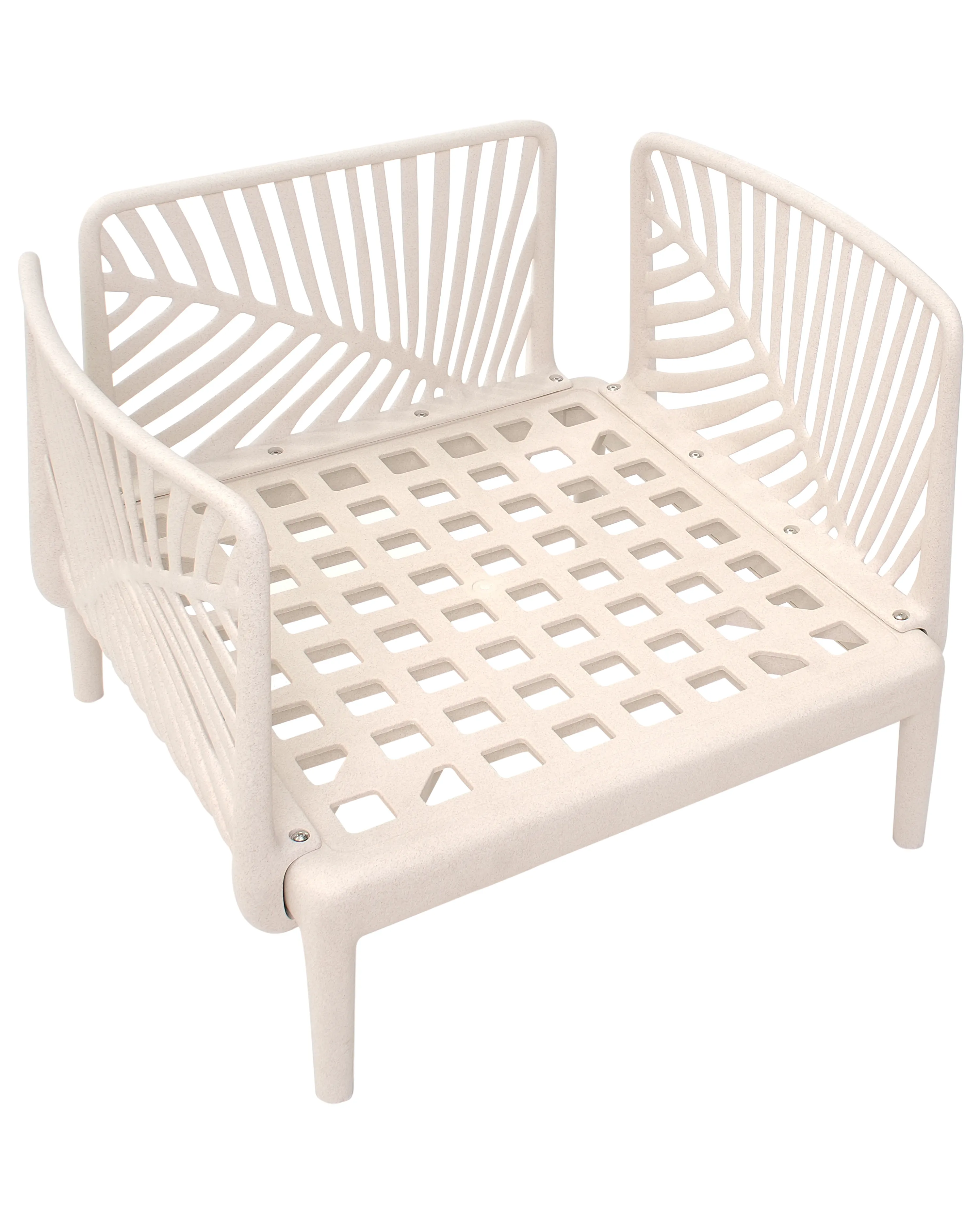 Tuinfauteuil SATURNIA Lichtbeige