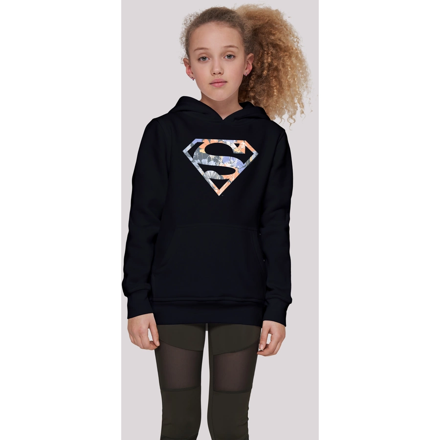 F4NT4STIC Hoodie Hoodie DC Comics Superman Floral Logo Superheld schwarz