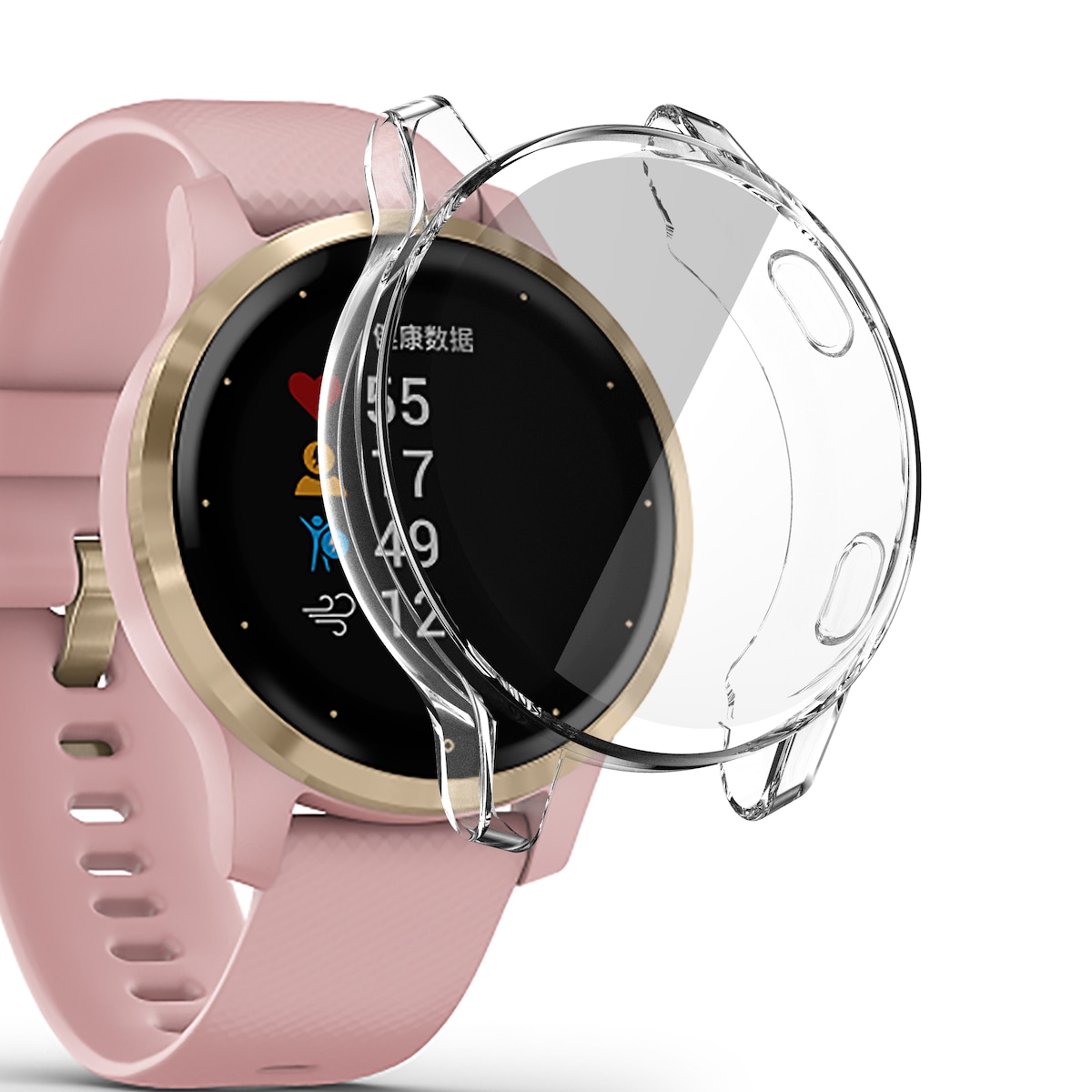 Klokkekasse / skall til Garmin Vivoactive 4S 40 mm Transparent