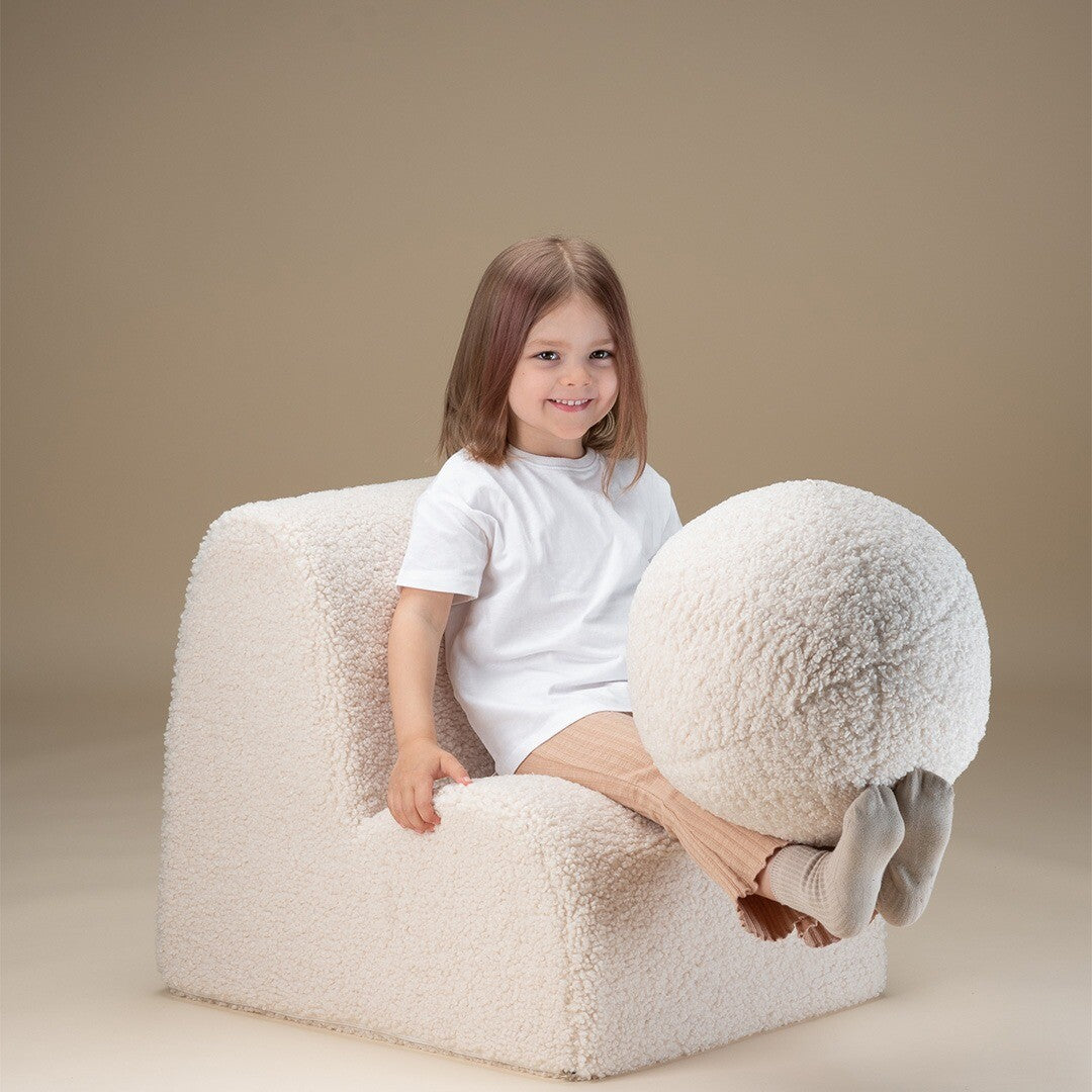 Wigiwama kussen bal - cream white
