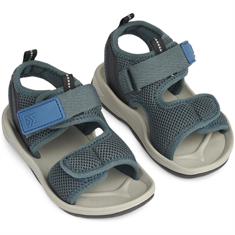 Christi Sandaler Whale Blue Mix - LieWood