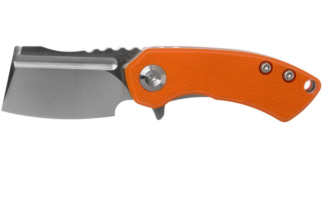 Kansept Mini Korvid T3030A6 Satin, Orange G10 zakmes, Justin Koch design