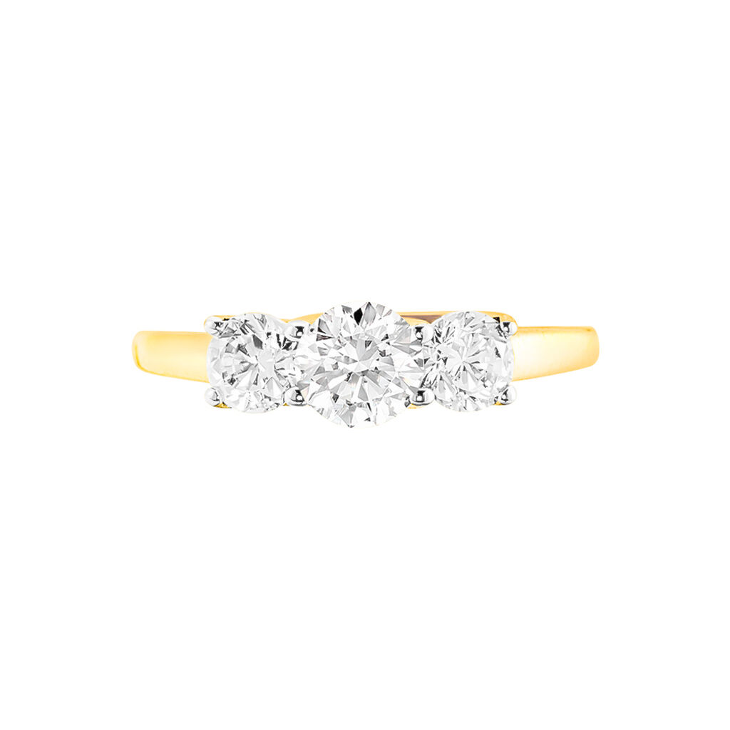 Bague Caitlin Or Jaune Oxyde De Zirconium