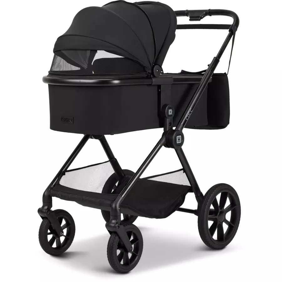 MOON Kombikinderwagen Clicc black melange