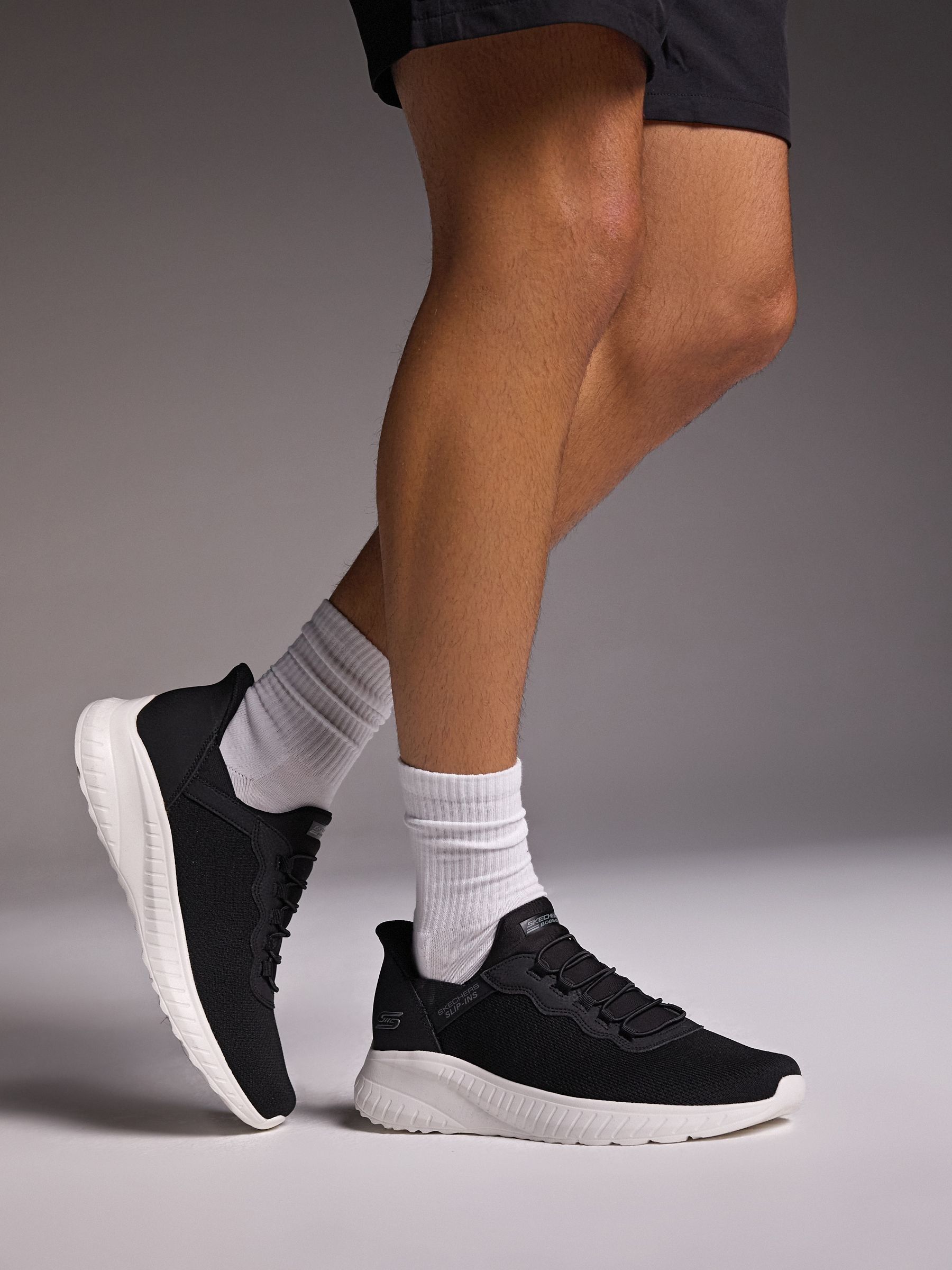 Donkerzwart - Skechers Bobs Squad Chaos Daily Hype Slip In instapsneakers
