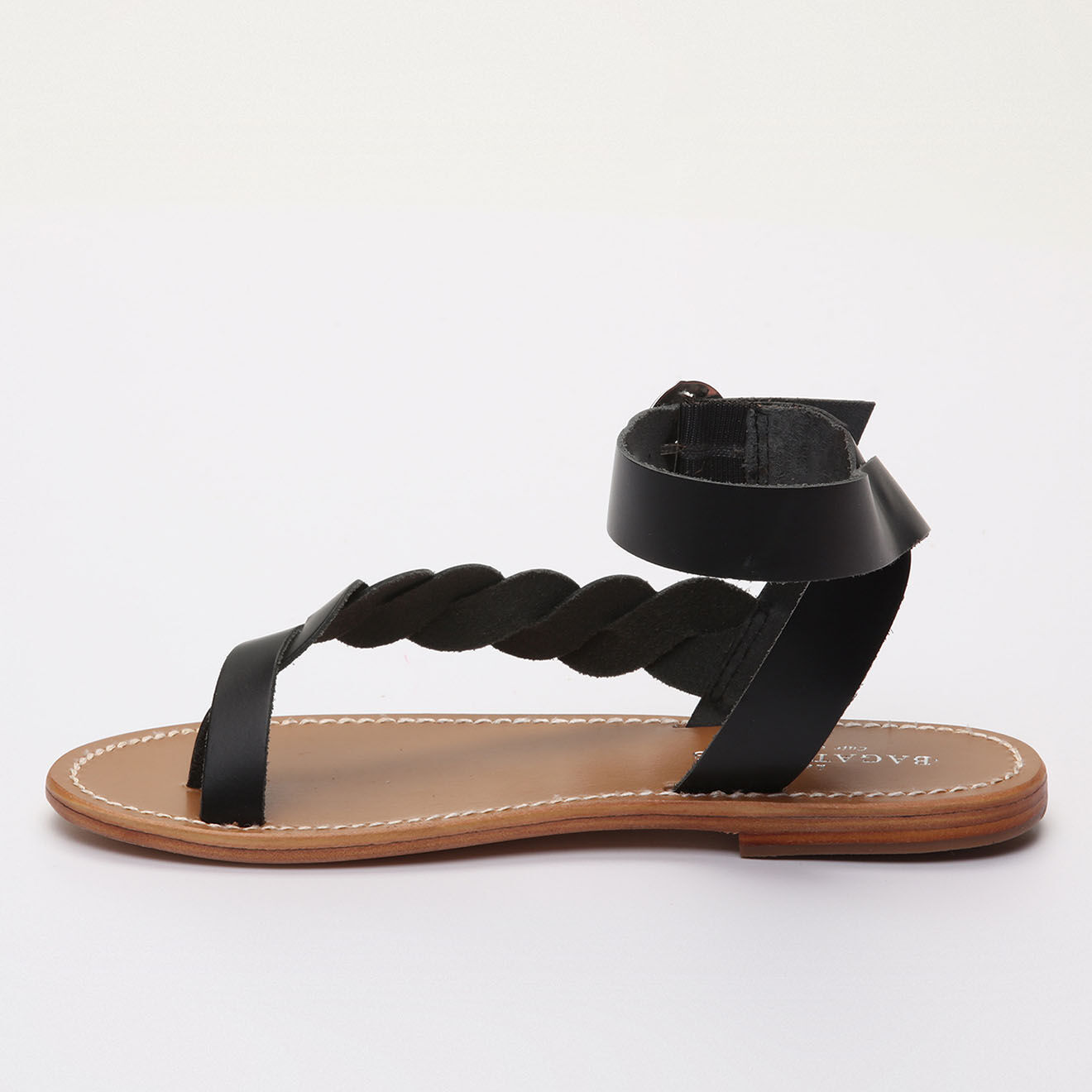 Les Bagatelles Sandales en Cuir Lee noires