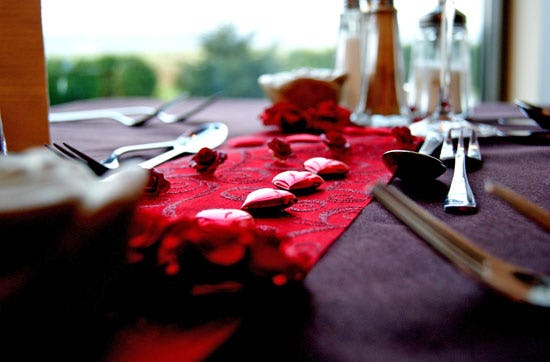Candle Flight Dinner für Zwei in Heist als Geschenkidee