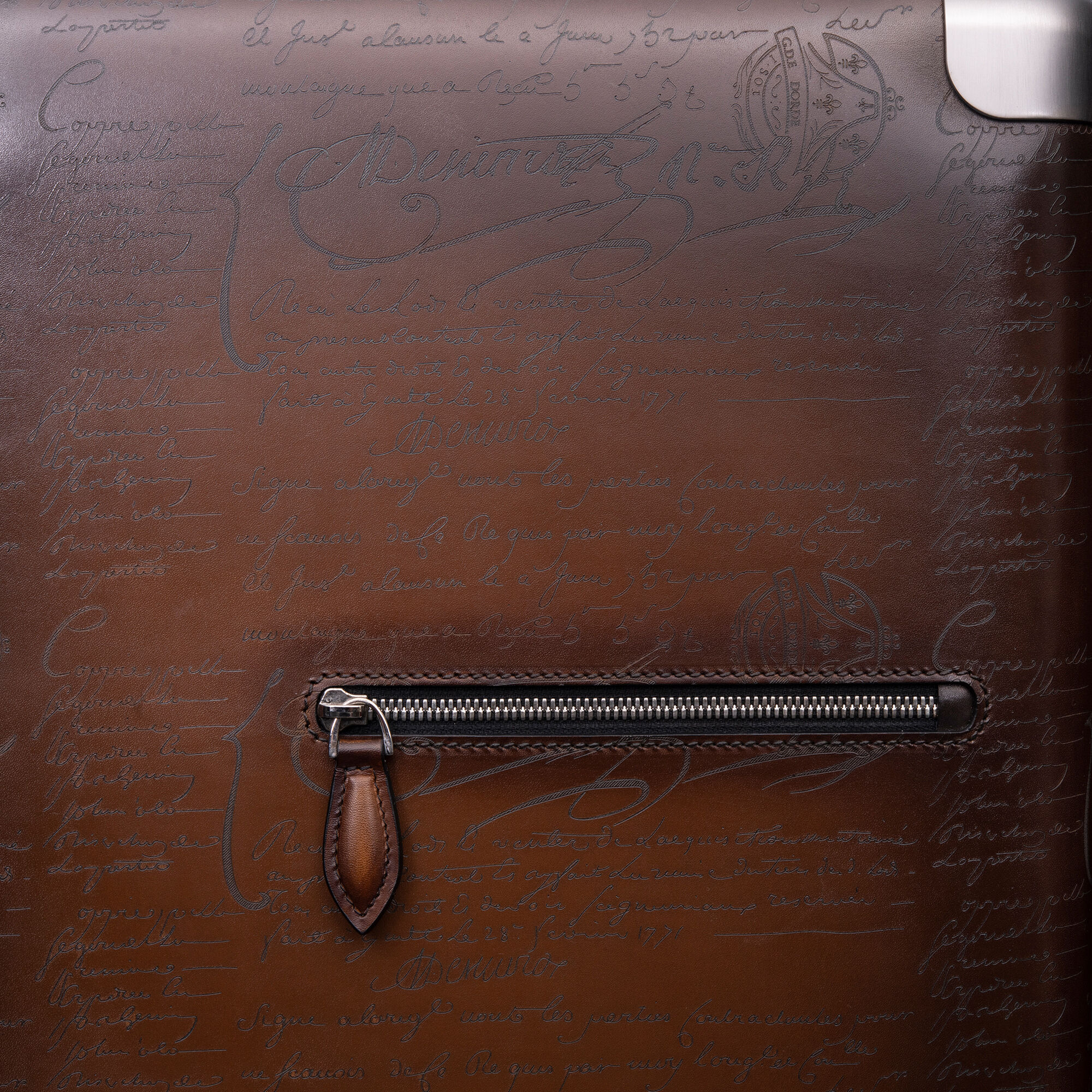Bagage Roulant Formula 1005 En Cuir Scritto