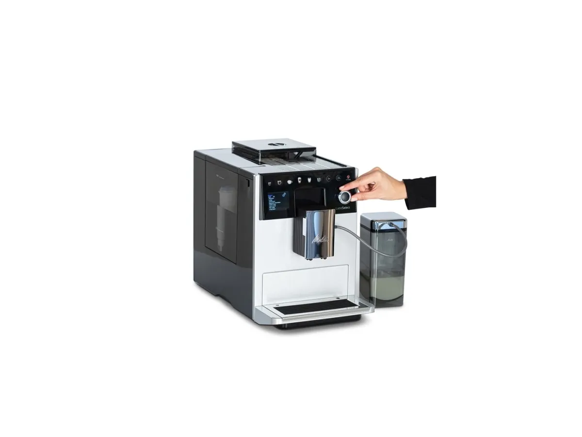 Melitta F63/0-201, Espressomaskine, 1,8 L, Kaffebønner, Indbygget kværn, 1400 W, Sølv