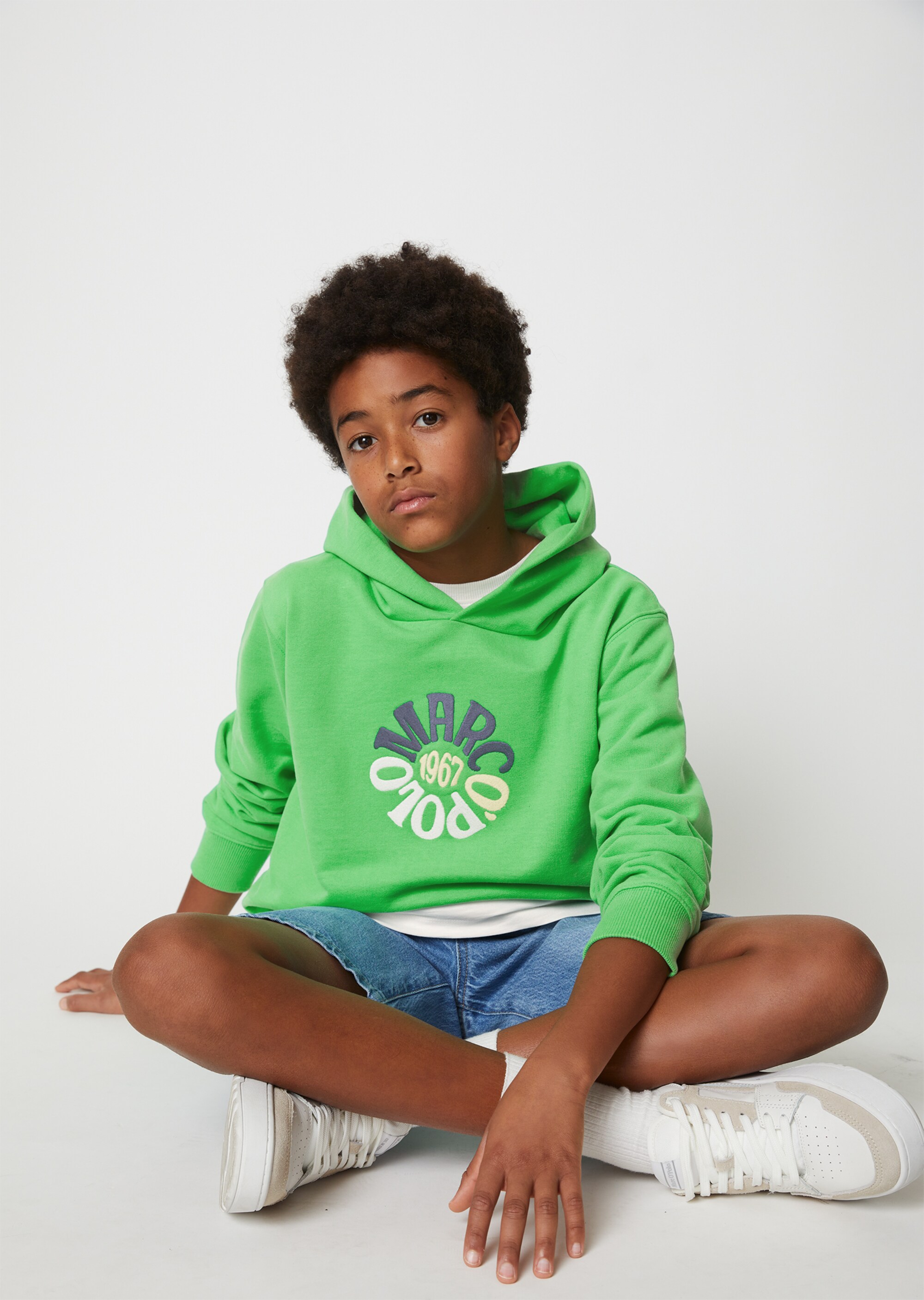 TEENS-BOYS Hoodie mit Logo-Stickerei