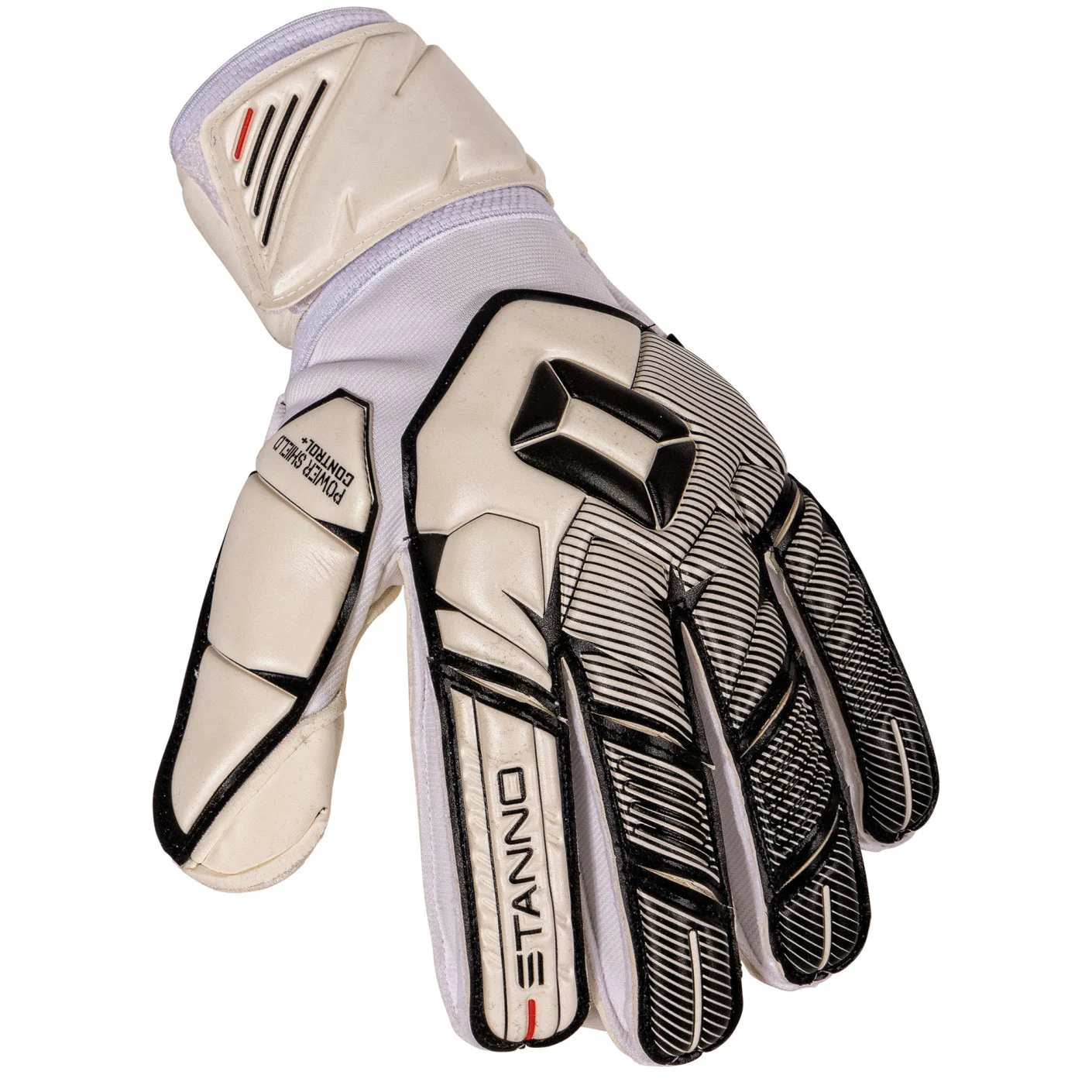 Stanno Power Shield V Keepershandschoenen Wit Zwart